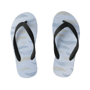 Waves Tiger (stylized pattern) 4 Kid's Flip Flops