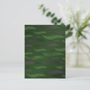 Waves Tiger (stylized pattern) 5 Holiday Postcard