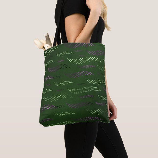 Waves Tiger (stylized pattern) 5 Tote Bag (Close Up)