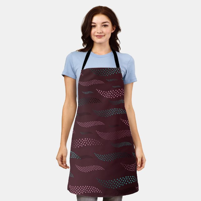 Waves Tiger (stylized pattern) 6 Apron (Worn)