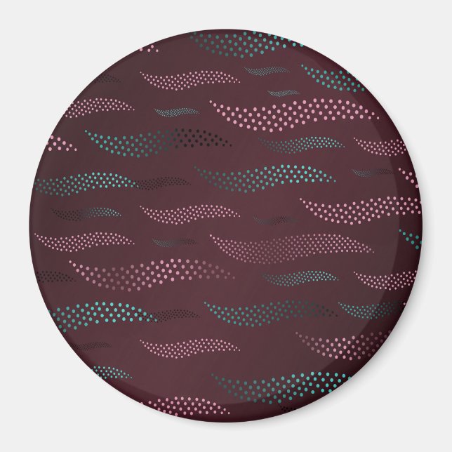 Waves Tiger (stylized pattern) 6 Magnet (Front)