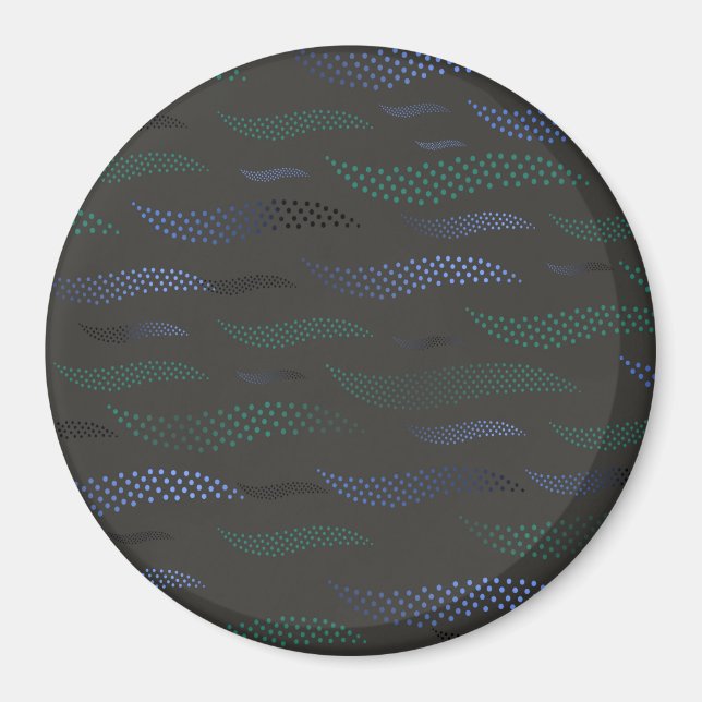 Waves Tiger (stylized pattern) 7 Magnet (Front)