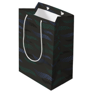 Waves Tiger (stylized pattern) 7 Medium Gift Bag