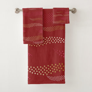 Waves Tiger (stylized pattern) 8 Bath Towel Set