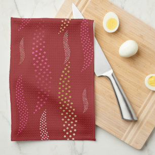 Waves Tiger (stylized pattern) 8 Kitchen Towel