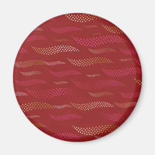 Waves Tiger (stylized pattern) 8 Magnet