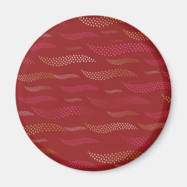 Waves Tiger (stylized pattern) 8 Magnet (Front)