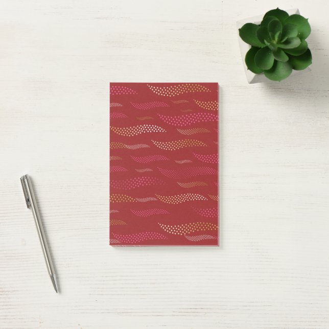 Waves Tiger (stylized pattern) 8 Post-it Notes (Office)