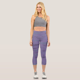 Waves Tiger (stylized pattern) 9 Capri Leggings