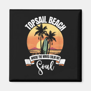 Waves - Topsail Beach Magnet