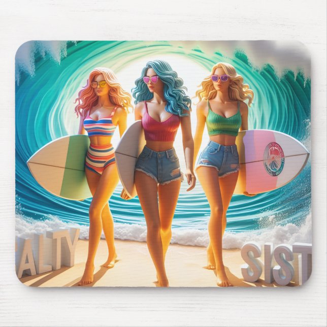 Waves & Wanderlust Collection Mouse Pad (Front)