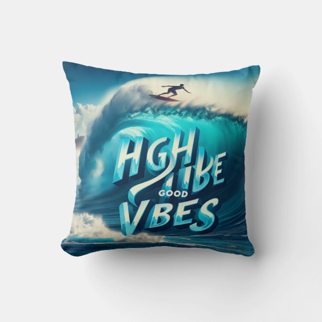 Waves & Wanderlust Collection Throw Pillow (Front)
