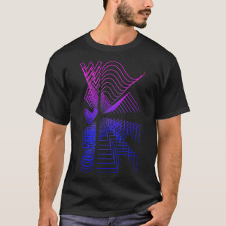 Waves Waveform Audio Digital Design Modular Gift 1 T-Shirt