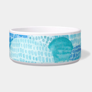 Waves, whale, childish blue texture