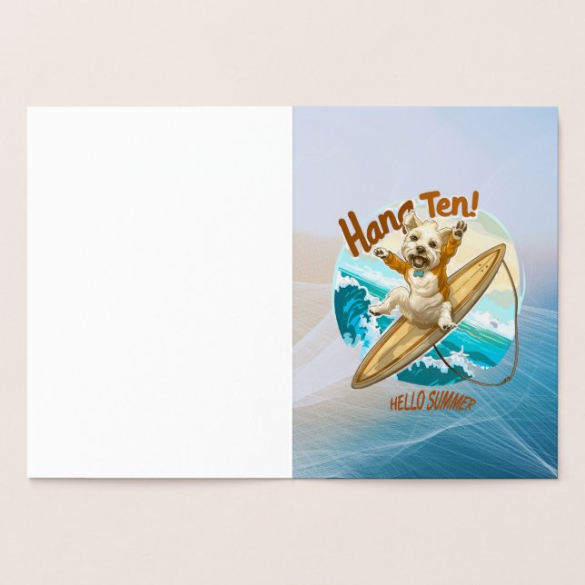 Waves & Woofs Wishes Foil Card (Inside)