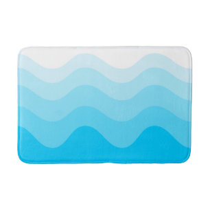 Wavey Stripe Modern Bath Mat