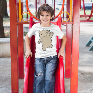 Waving Adorable Smiling Bear T-Shirt