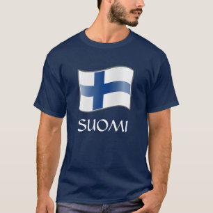 Waving Finland Flag of Finland Suomi T-Shirt