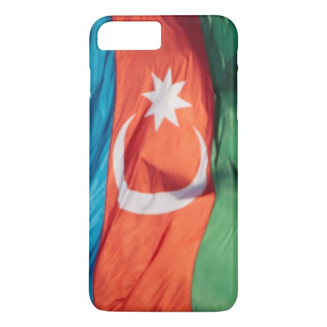 Waving Flag of Azerbaijan Case-Mate iPhone Case (Back)