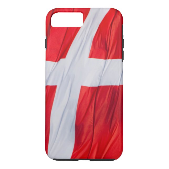 Waving Flag of Denmark Case-Mate iPhone Case (Back)