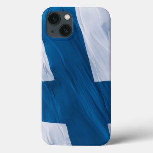 Waving Flag of Finland iPhone 13 Case