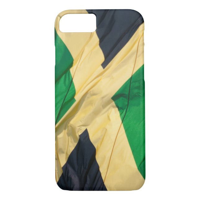 Waving Flag of Jamaica Case-Mate iPhone Case (Back)