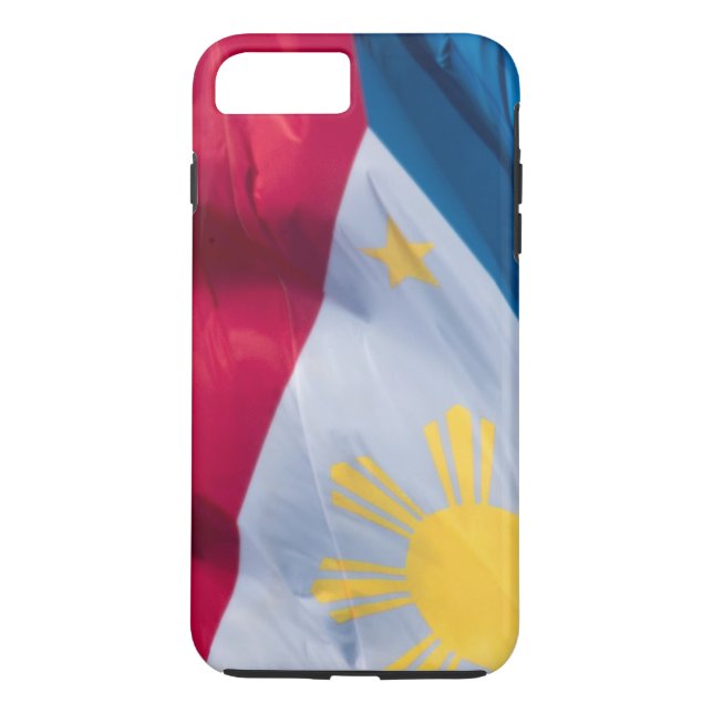 Waving Flag of the Philippines Case-Mate iPhone Case (Back)