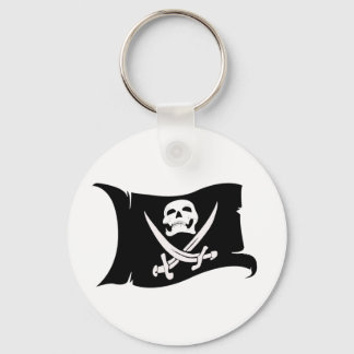 Waving Flag-Pirate Icon #10 Keychain