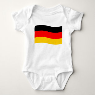 Waving German Flag Baby Bodysuit