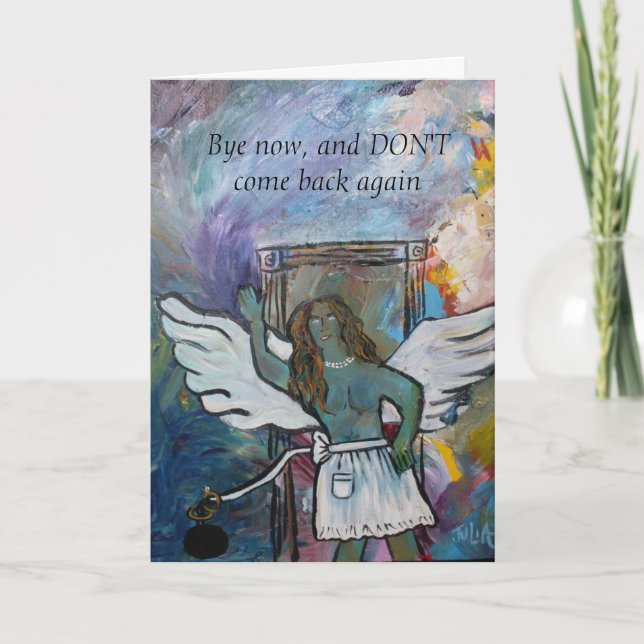 Waving Goodbye to bad relationship card (Front)