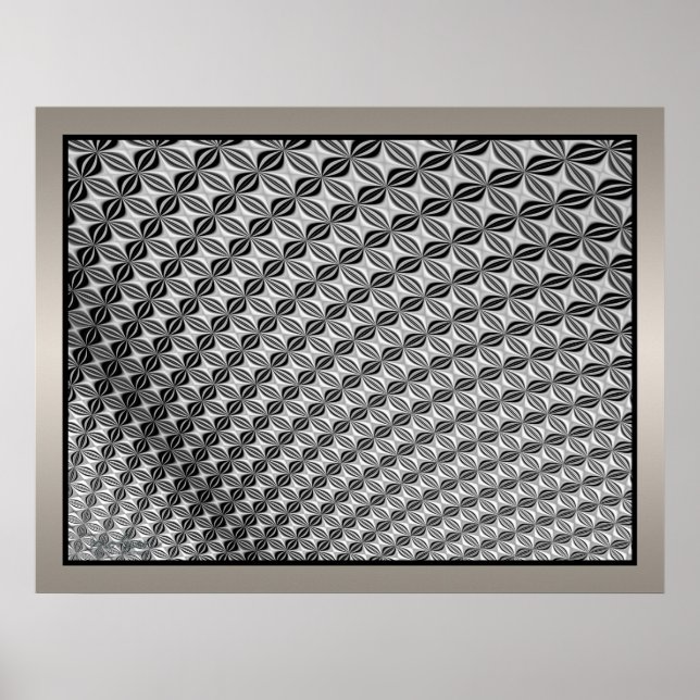 Waving Moving Metallic Surface Poster (Front)