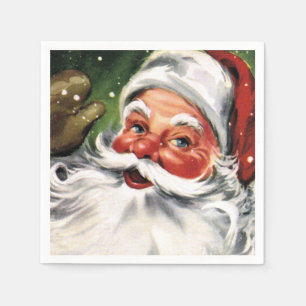 Waving Santa Claus Napkin
