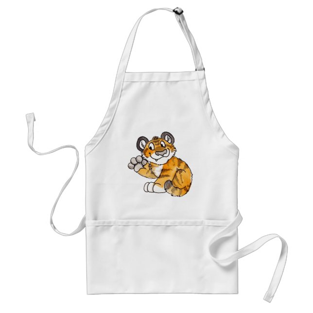 Waving Tiger Cub Apron (Front)