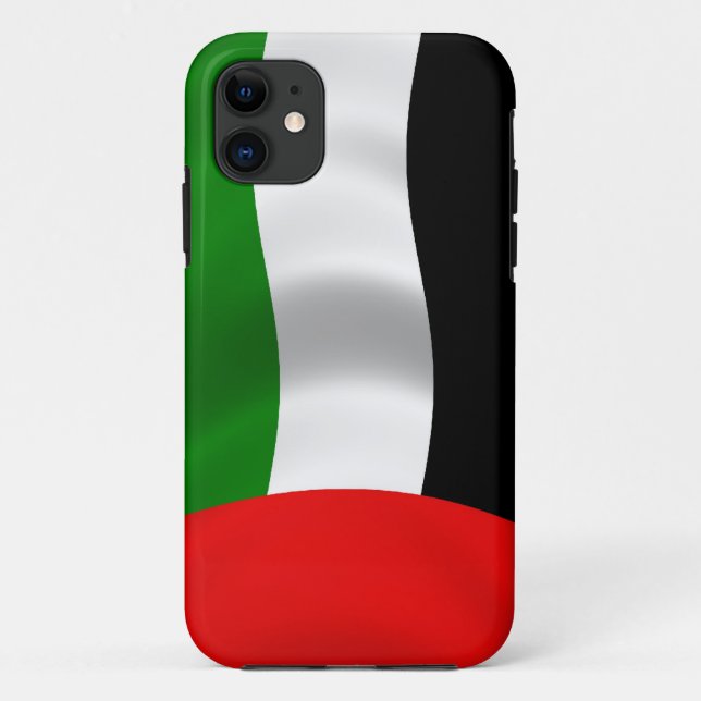 Waving UAE Flag Case-Mate iPhone Case (Back)