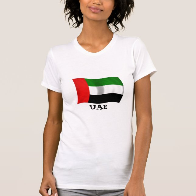Waving UAE Flag T-Shirt (Front)