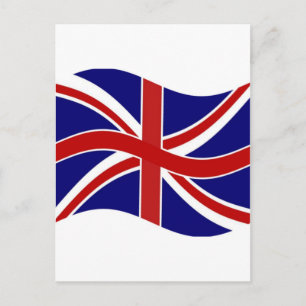 Waving Union Jack Postcard
