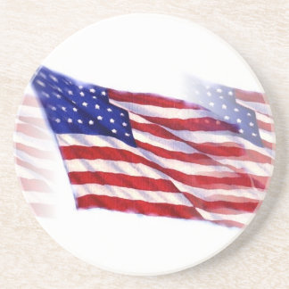 Waving US Flag Coaster