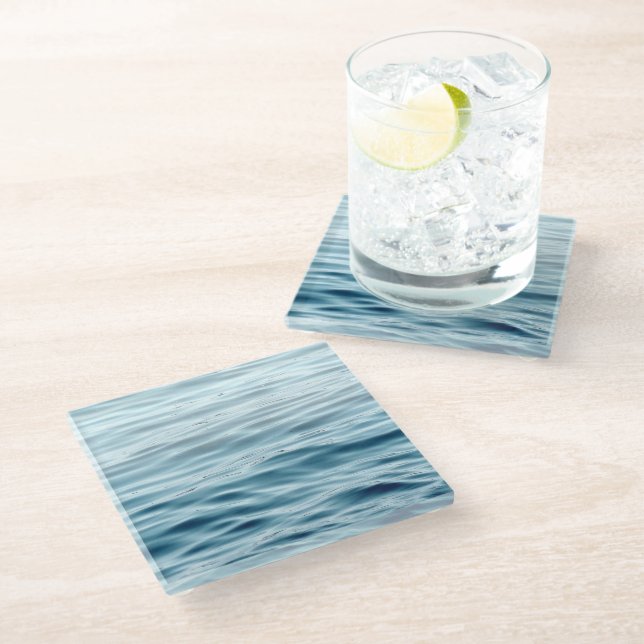 Waving water glass coaster (Angled)