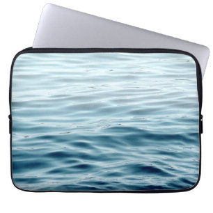 Waving water laptop sleeve