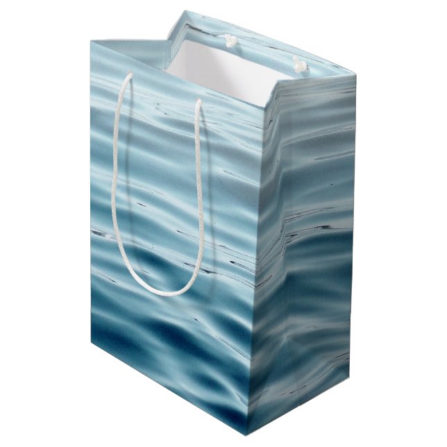 Waving water medium gift bag (Back Angled)