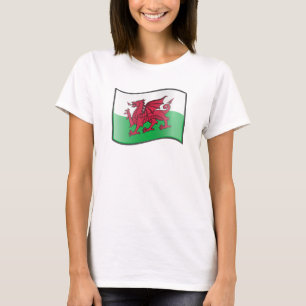 Waving Welsh Flag T-Shirt 