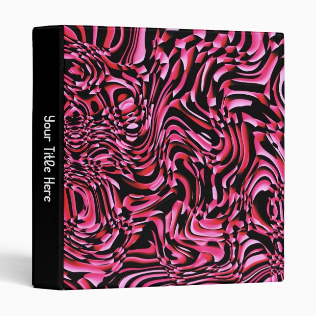 Wavy Abstract 270321 - 01 Red Binder (Front/Spine)