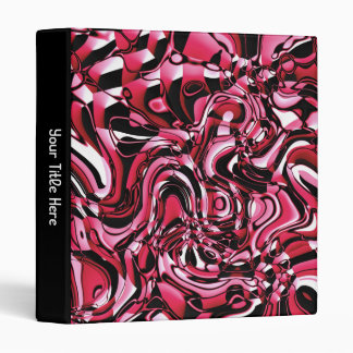 Wavy Abstract 270321 - 02 Red Binder