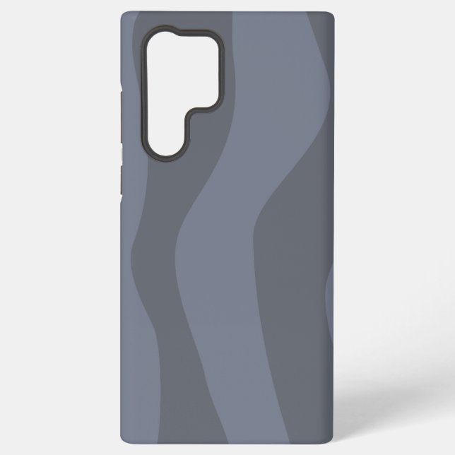 Wavy Abstract Art Samsung Galaxy S22 Ultra Case (Back)