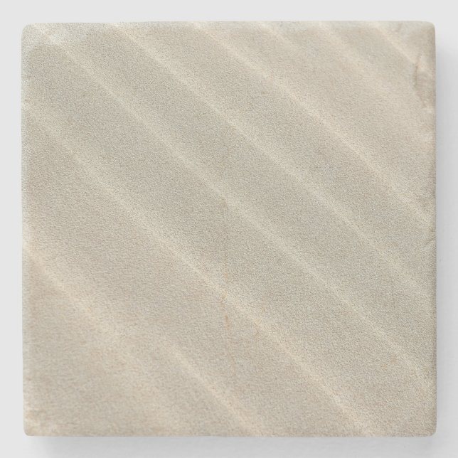 Wavy Beach Sand Stone Coaster (Front)
