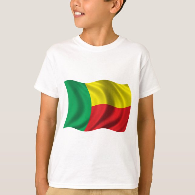 Wavy Benin Flag T-Shirt (Front)