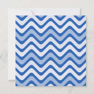 Wavy Blue Pattern Card
