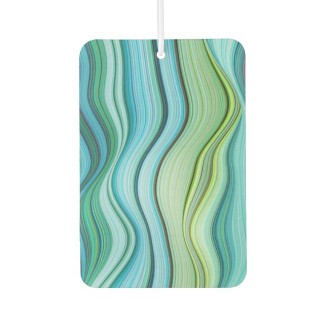 “Wavy Blues” Air Freshener (Front)