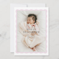 Wavy border cutesy design for a baby girl