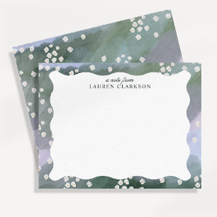 Wavy Border Meadow Floral Note Card